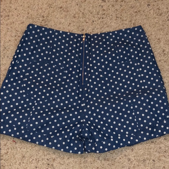 Blue and white polka dot shorts - Picture 7 of 7